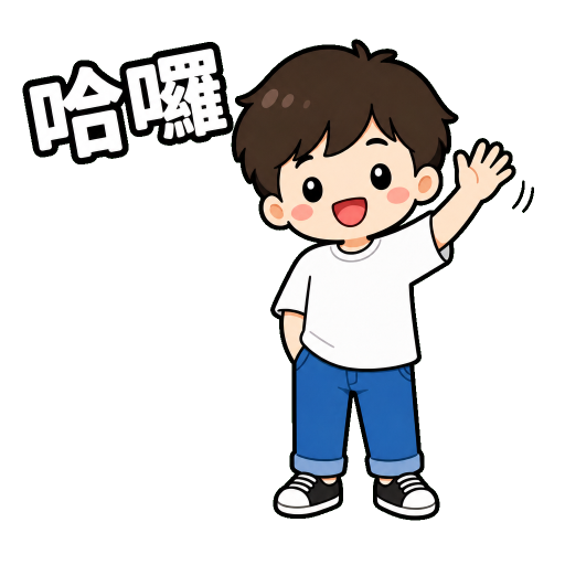 台灣口頭禪貼圖示範：哈囉